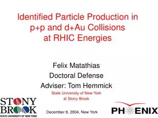 Identified Particle Production in p+p and d+Au Collisions at RHIC Energies