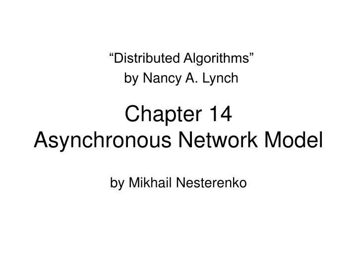 chapter 14 asynchronous network model