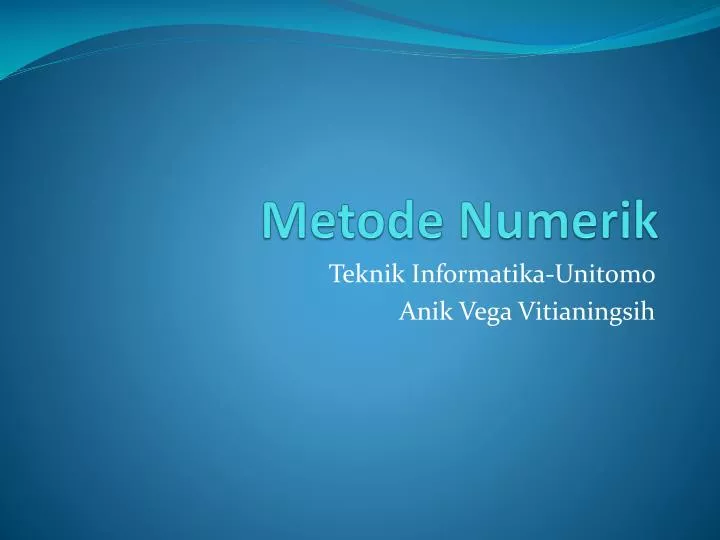 metode numerik