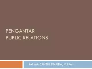 pengantar public relations