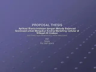 proposal thesis