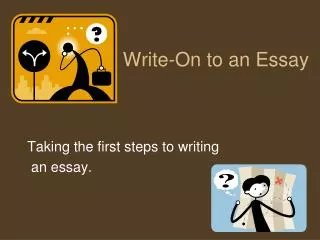Write-On to an Essay