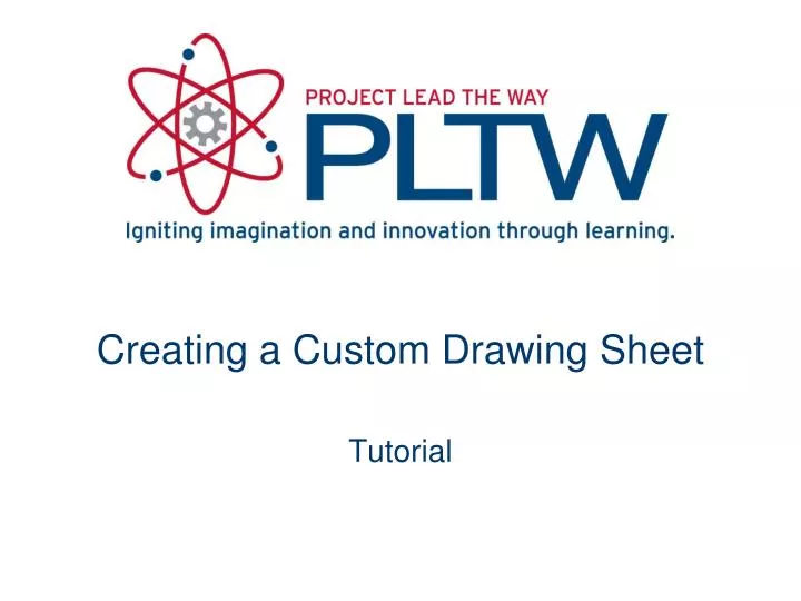 creating a custom drawing sheet