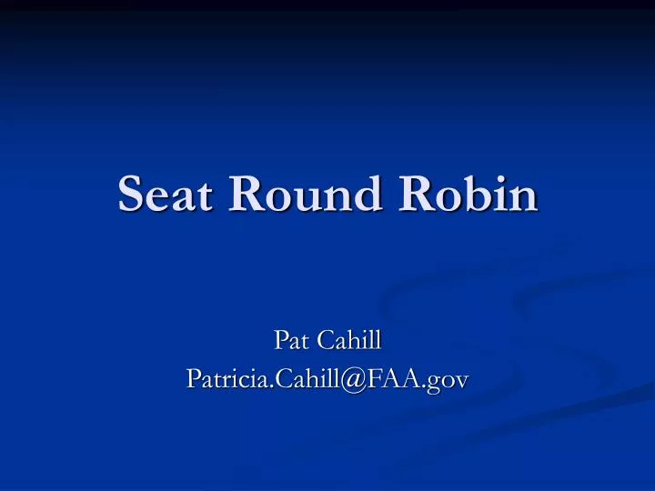 seat round robin