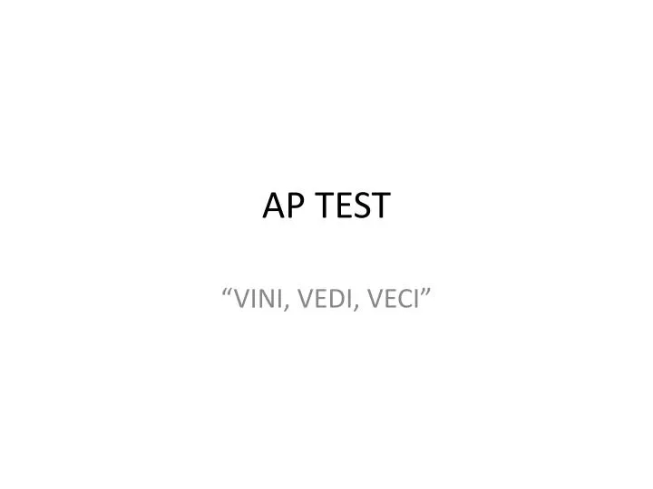 ap test
