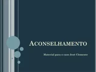 aconselhamento