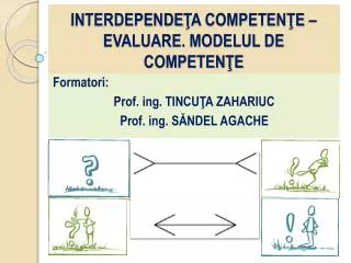 interdepende a competen e evaluare modelul de competen e