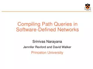 Compiling Path Queries in Software-Defined Networks