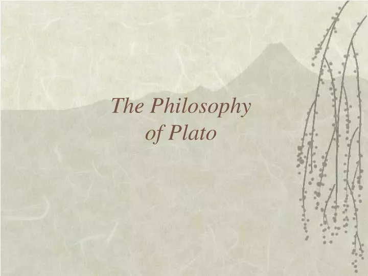the philosophy of plato