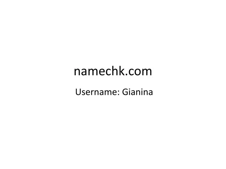 namechk com