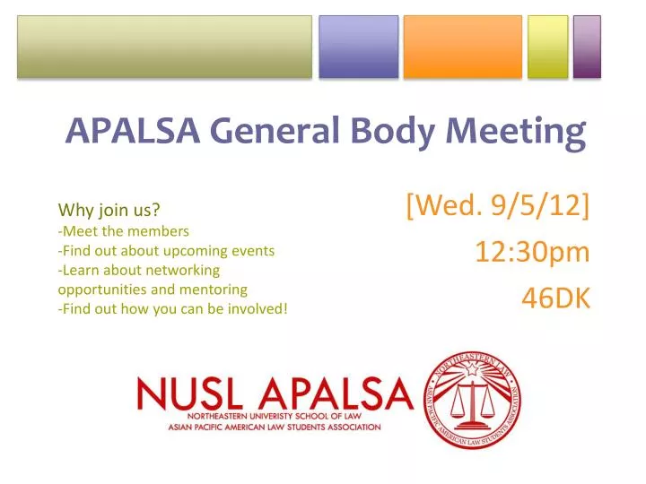 apalsa general body meeting