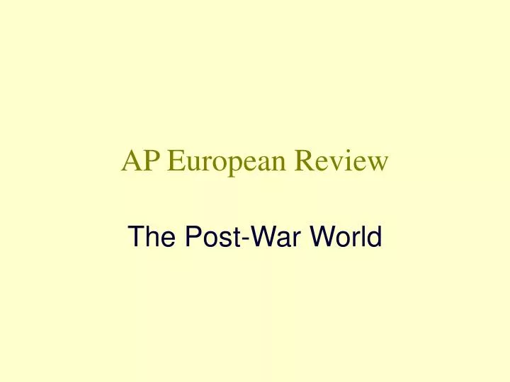 ap european review