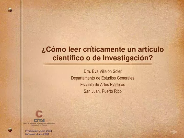 c mo leer cr ticamente un art culo cient fico o de investigaci n