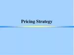 Pricing Strategy - slide 1