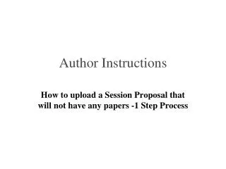 Author Instructions
