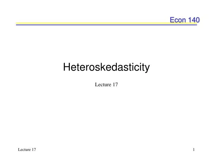 heteroskedasticity