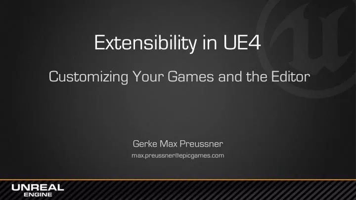 extensibility in ue4