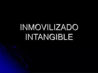 inmovilizado intangible