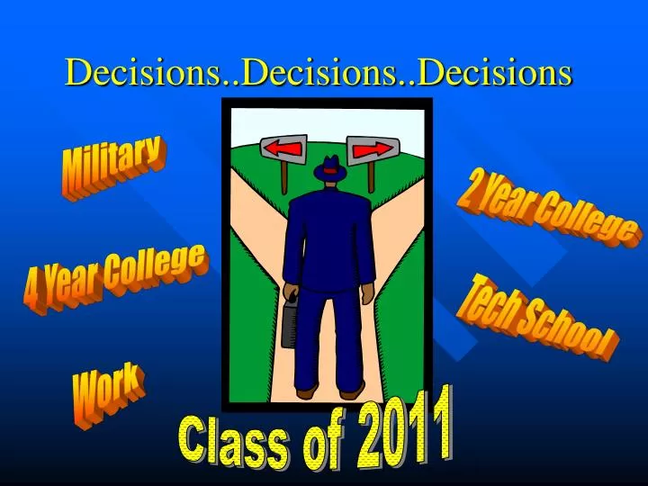 decisions decisions decisions