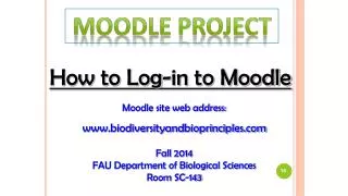 How to Log-in to Moodle