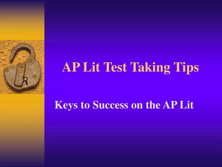 ap lit test taking tips