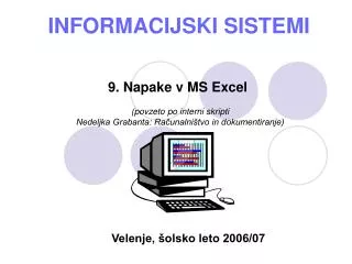 informacijski sistemi