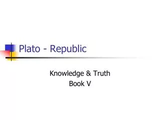 Plato - Republic