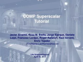 COMP Superscalar Tutorial