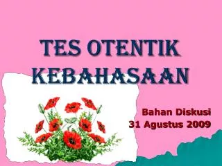tes otentik kebahasaan