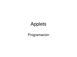 applets