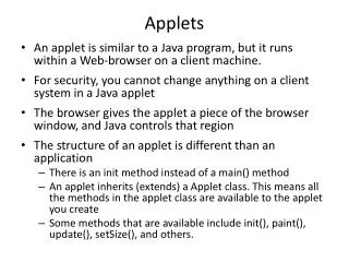 Applets