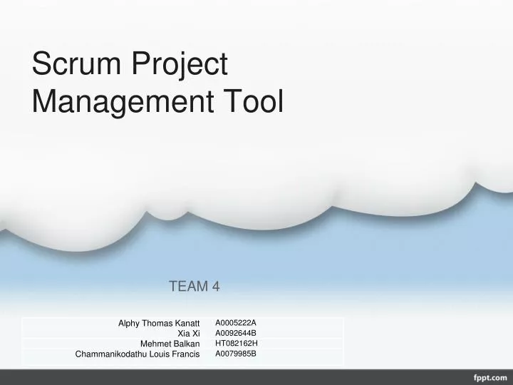 scrum project management tool