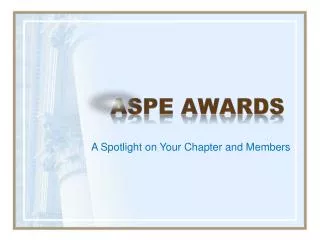 ASPE Awards