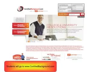 Students will go to CertifiedBackground