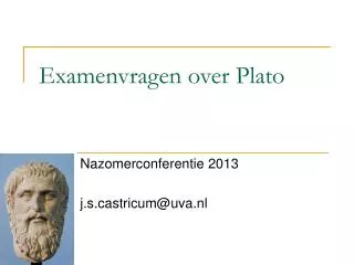 examenvragen over plato
