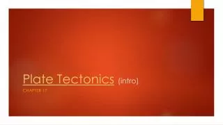 plate tectonics intro
