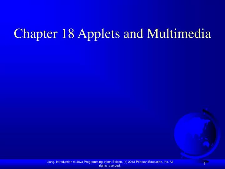 chapter 18 applets and multimedia