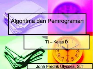 algoritma dan pemrograman
