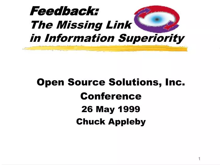 feedback the missing link in information superiority
