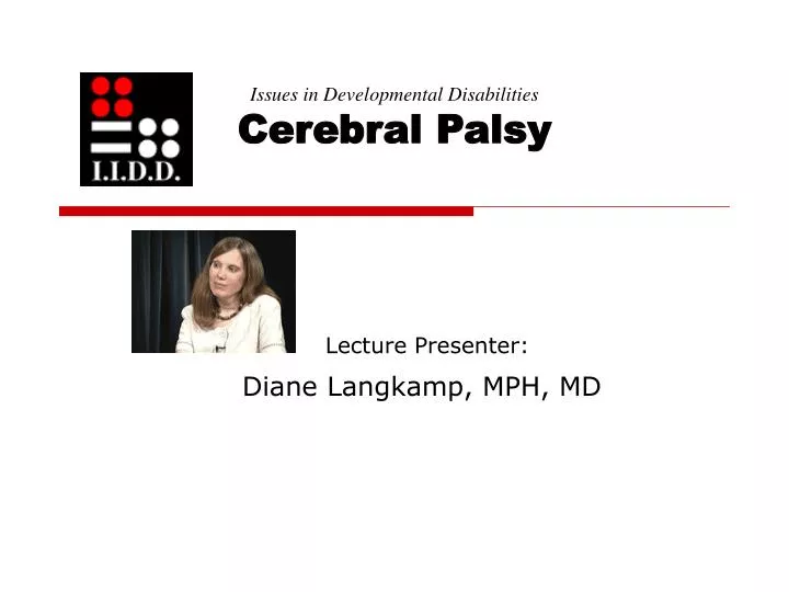 issues in developmental disabilities cerebral palsy