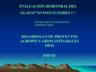 evaluaci n semestral del ggavat ovinocultores 1