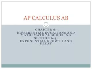 AP CALCULUS AB