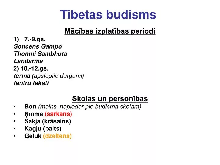 tibetas budisms