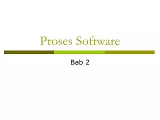 proses software
