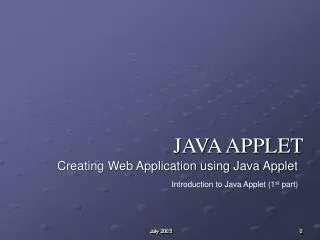 java applet