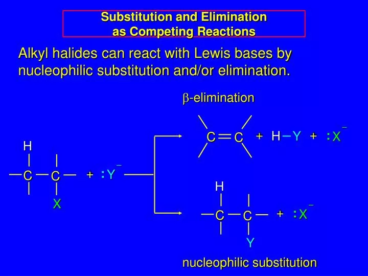 substitution and elimination as competing reactions