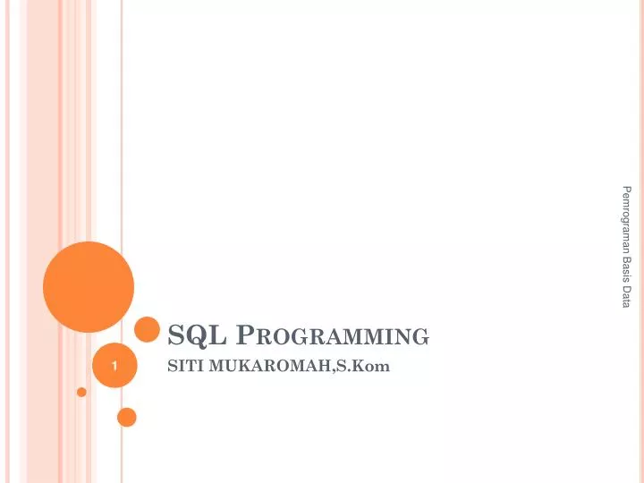 sql programming