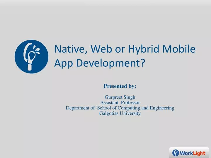 native web or hybrid mobile app development