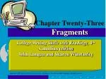 Understanding Sentence Fragments: Identification and Correction Techniques - slide 1