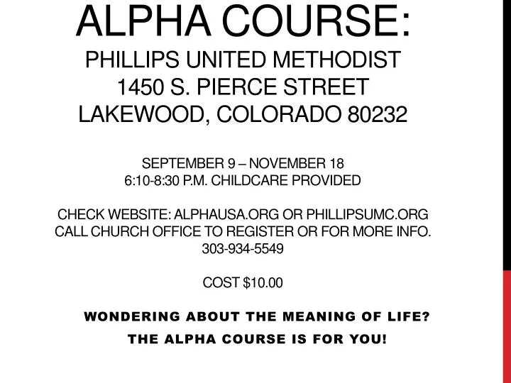 wondering about the meaning of life the alpha course is for you